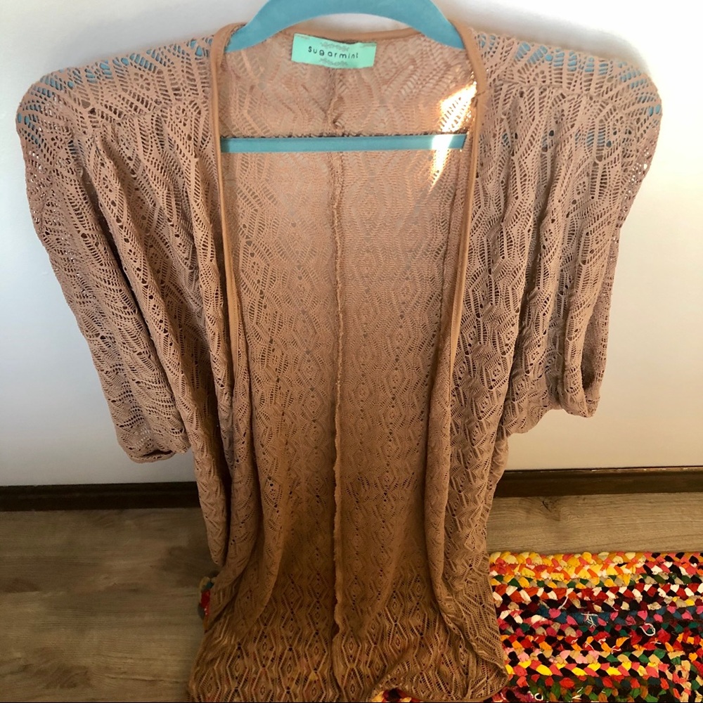 BOHO Blush Long Cardigan